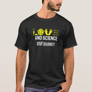 Ivf Warrior Dad Mum Science Transfer Day Infertili T-Shirt