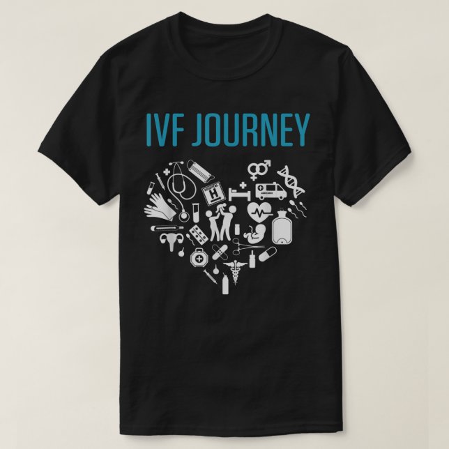 IVF Warrior Dad Mum Transfer Day Infertility T Shi T-Shirt (Design Front)