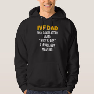 Ivf Warrior Dad Shot Transfer Day Infertility Hoodie