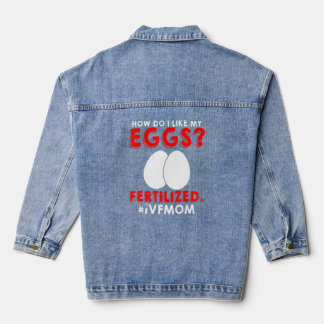 Ivf Warrior Mum Transfer Day Infertility 2 Denim Jacket