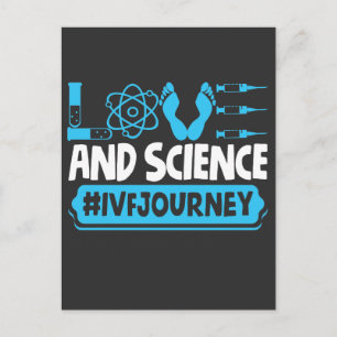 IVF Warrior Science Transfer Day Infertility Postcard