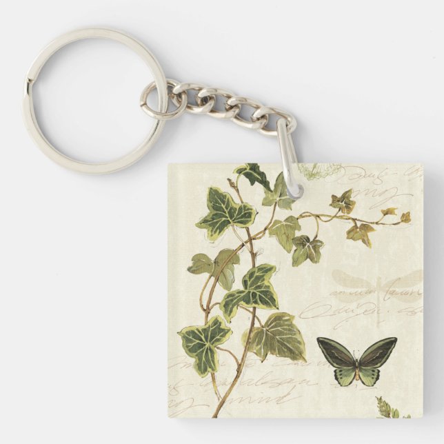 Ivies and Butterflies Key Ring (Front)