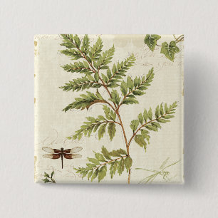 Ivies and Ferns 15 Cm Square Badge