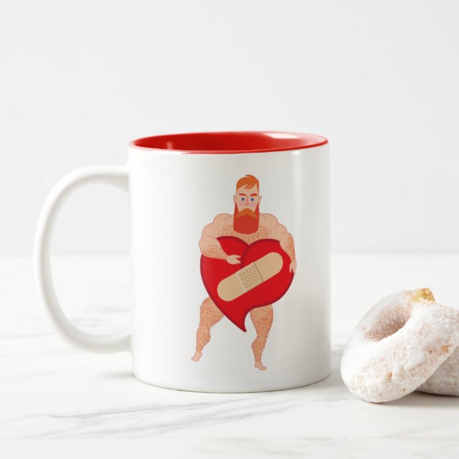 Ivo Curassaum Two-Tone Coffee Mug (With Donut)