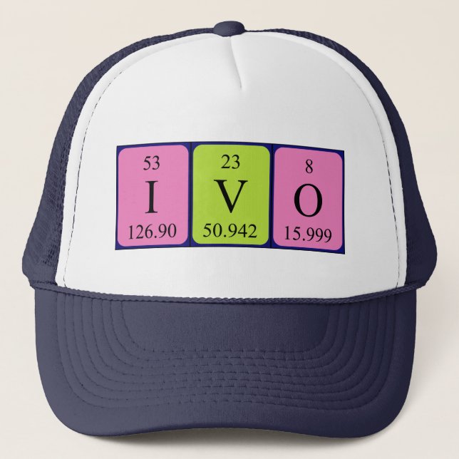 Ivo periodic table name hat (Front)