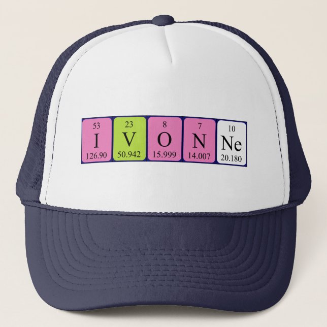 Ivonne periodic table name hat (Front)