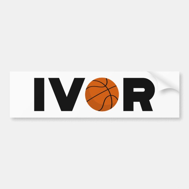 Ivor Basketball Bumper Sticker (Front)