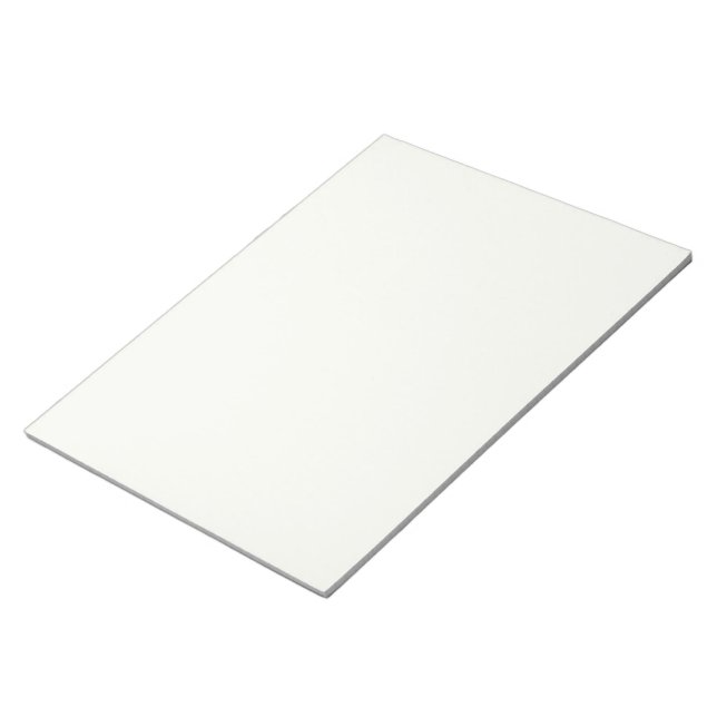 Ivory 11"x8.5" Notepad with Clean Modern Look (Angled)