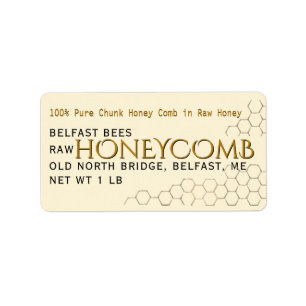 Ivory Address Honeycomb Label