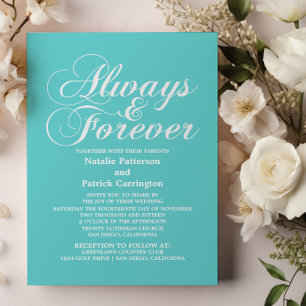 Ivory Always & Forever Wedding Invite