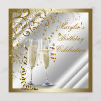 Ivory and Gold Birthday