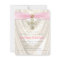 Ivory and Pink Cross First Communion Satin