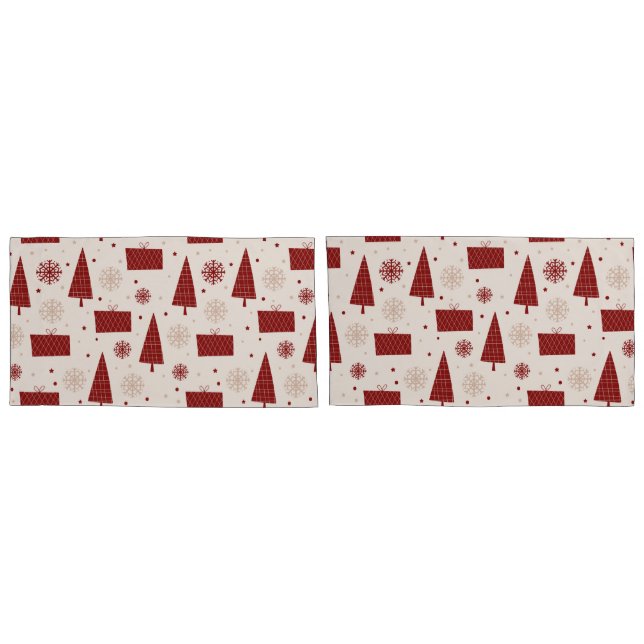 Ivory and Red Pillowcase (Back-Set)