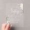 Ivory And Sage Chic Script Elegant Floral Wedding