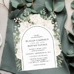 Ivory And Sage Elegant Arch Floral Wedding Acrylic Invitations<br><div class="desc">These exquisite arch-shaped acrylic wedding invitations feature a soft ivory and sage floral arrangement, bringing a touch of timeless elegance to your wedding day. Perfect for spring and summer weddings, this design combines modern acrylic with delicate flowers and lush greenery, creating a refined and natural look. Ideal for couples who...</div>
