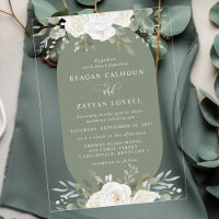 Ivory And Sage Elegant Floral Wedding