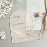 Ivory Beige Elegant Simple Wedding  Acrylic Invitations<br><div class="desc">Elegant minimalist wedding invite,  for any assistance regarding design please contact via zazzle</div>