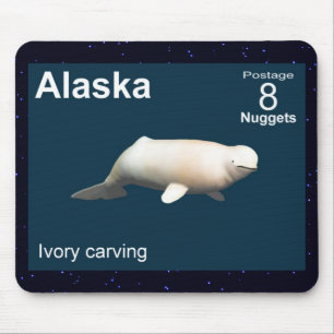 Ivory Beluga Mouse Pad