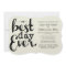 Ivory - Best Day Ever - Wedding Invitation