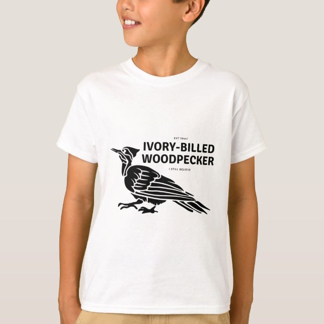 Ivory-billed woodpecker believer T-Shirt (Front)