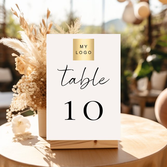 Ivory business logo table number (Creator Uploaded)