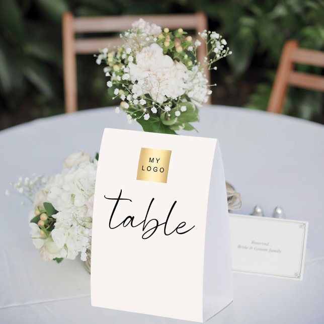Ivory business logo table numbers DIY (Creator Uploaded)
