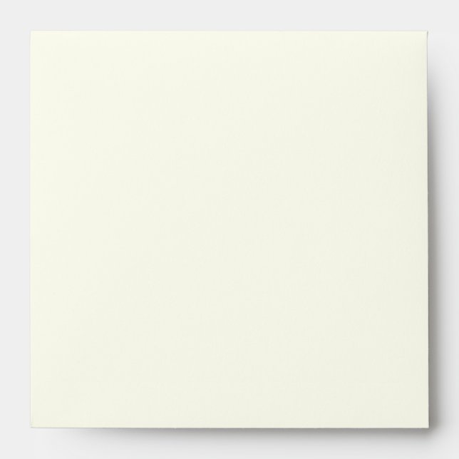 Ivory Champagne and Beige Square Wedding Envelope (Front)