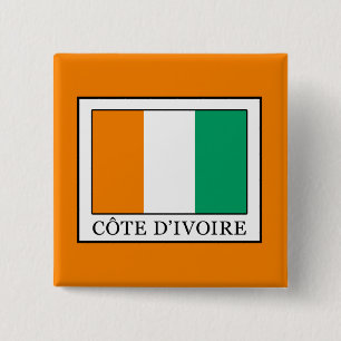 Ivory Coast 15 Cm Square Badge