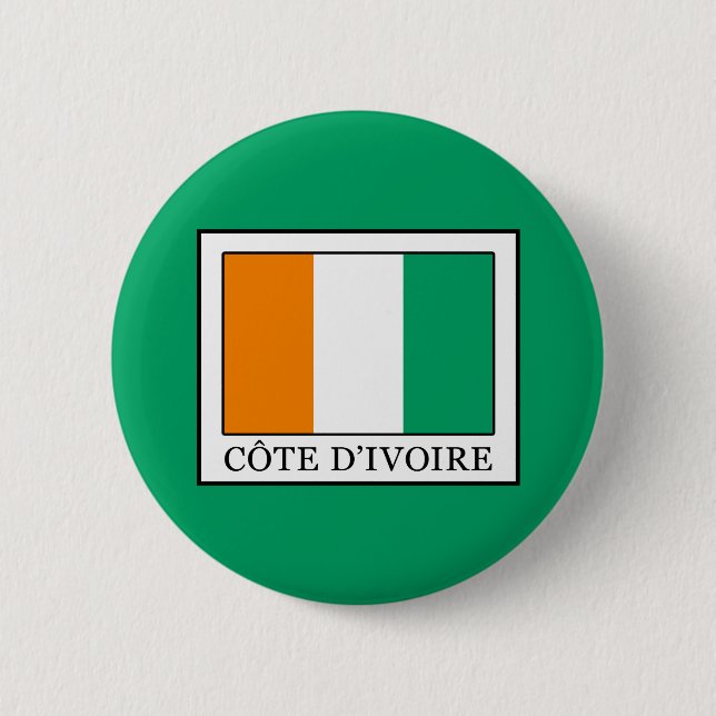Ivory Coast 6 Cm Round Badge (Front)