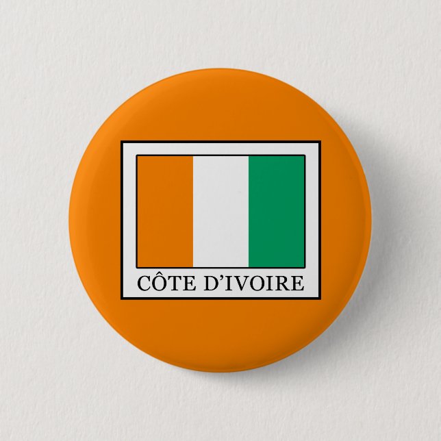 Ivory Coast 6 Cm Round Badge (Front)