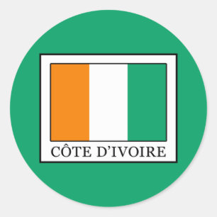 Ivory Coast Classic Round Sticker