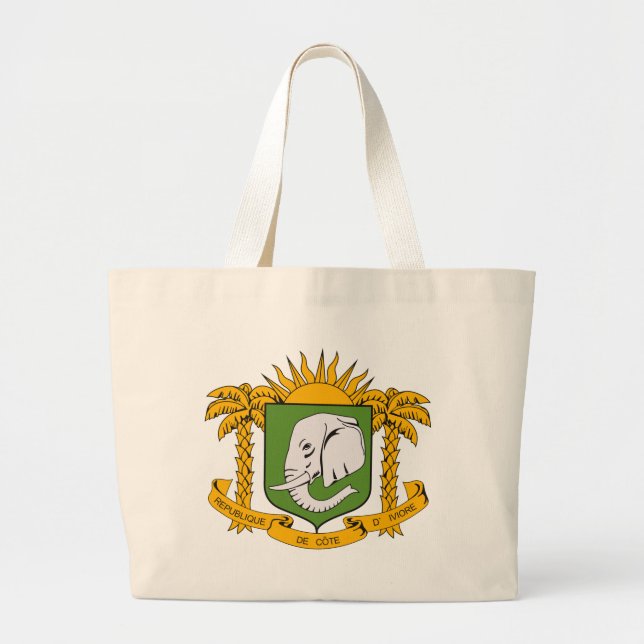 Ivory Coast Coat of Arms Tote Bag (Front)