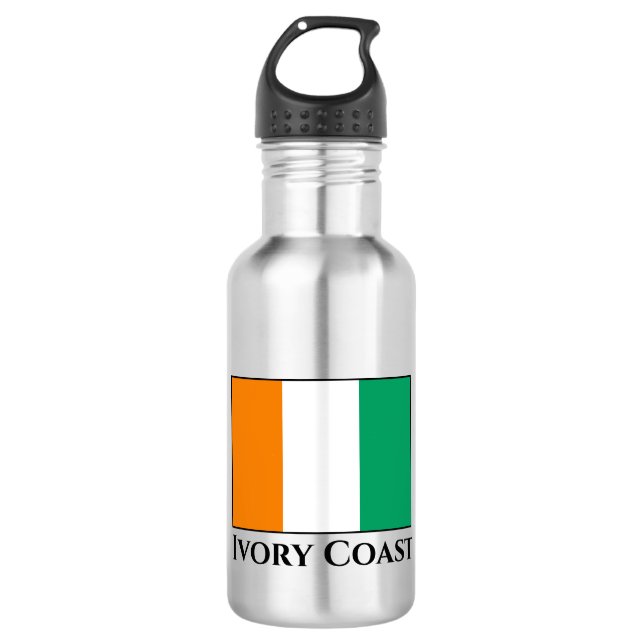 Ivory Coast Flag 532 Ml Water Bottle (Front)