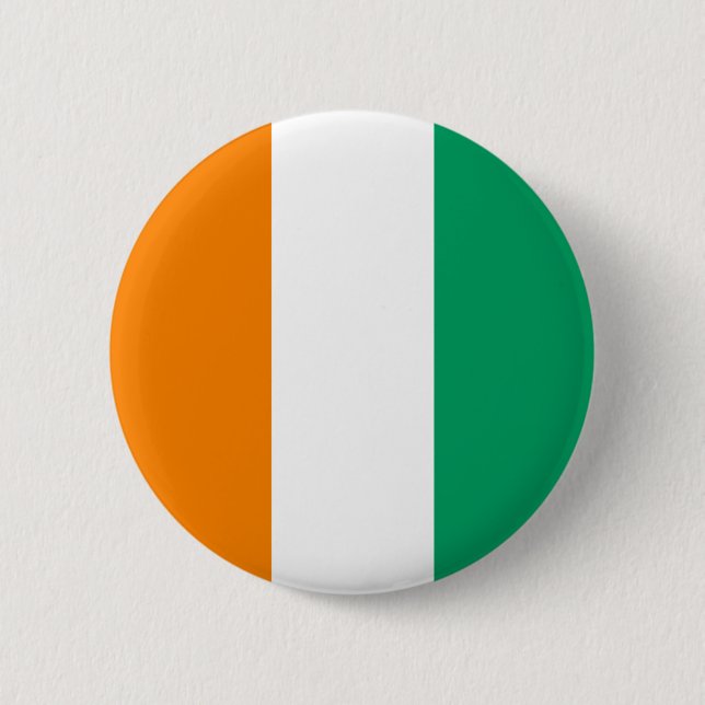 Ivory Coast Flag 6 Cm Round Badge (Front)