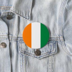 Ivory Coast flag 7.5 Cm Round Badge