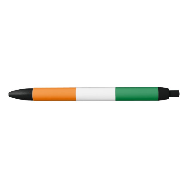 Ivory Coast flag Black Ink Pen (Front)