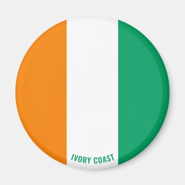 Ivory Coast Flag Charming Patriotic Magnet (Front)