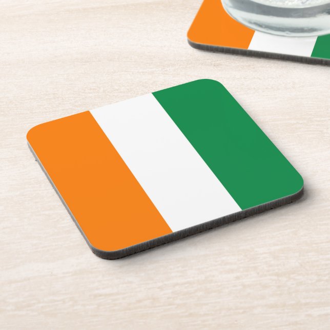 Ivory Coast flag Coaster (Left Side)