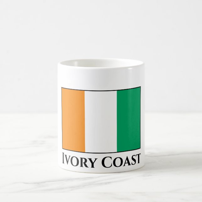 Ivory Coast Flag Coffee Mug (Center)