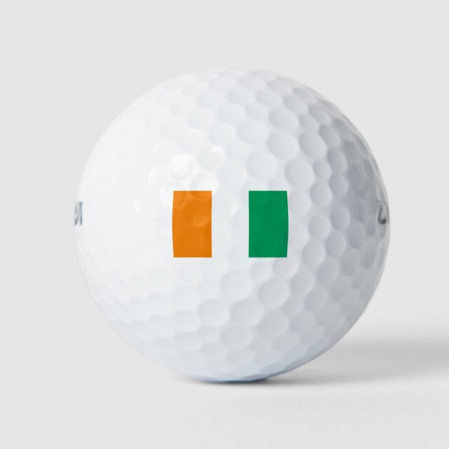Ivory Coast Flag Golf Balls (Front)