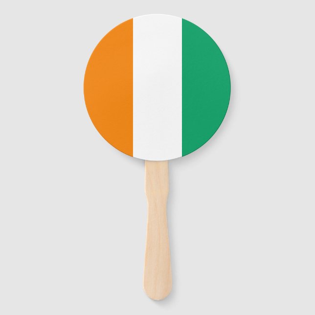 Ivory Coast Flag Hand Fan (Front)