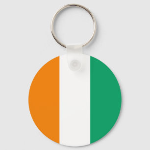 Ivory Coast Flag Key Ring