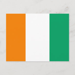 Ivory Coast Flag Postcard