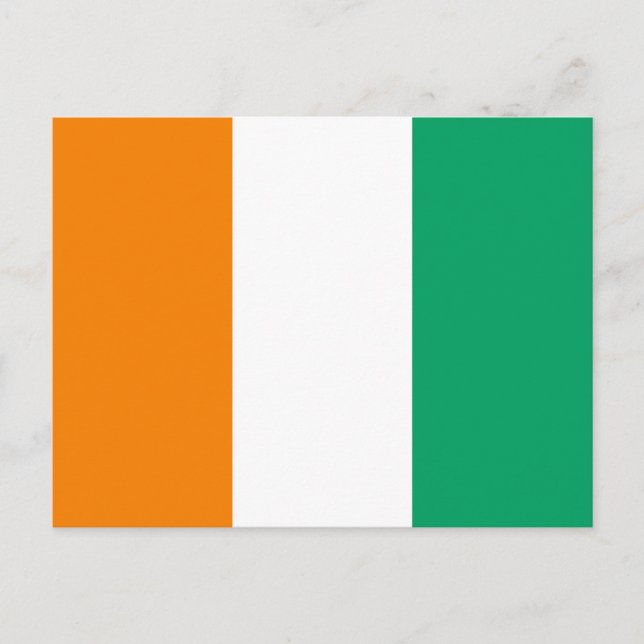 Ivory Coast Flag Postcard (Front)