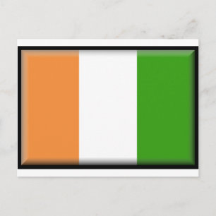Ivory Coast Flag Postcard