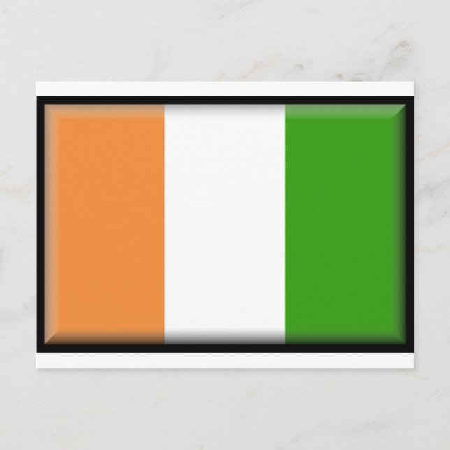 Ivory Coast Flag Postcard (Front)