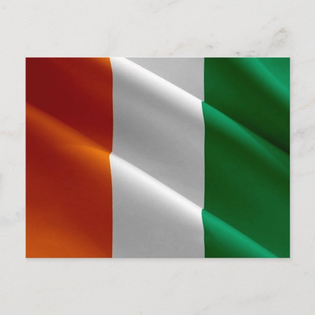 Ivory Coast - Flag - Postcard (Front)