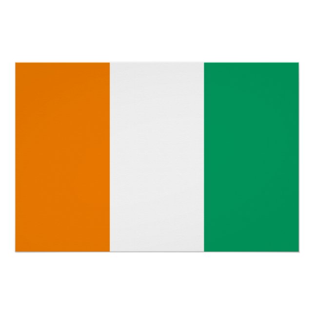 Ivory Coast Flag Poster (Front)