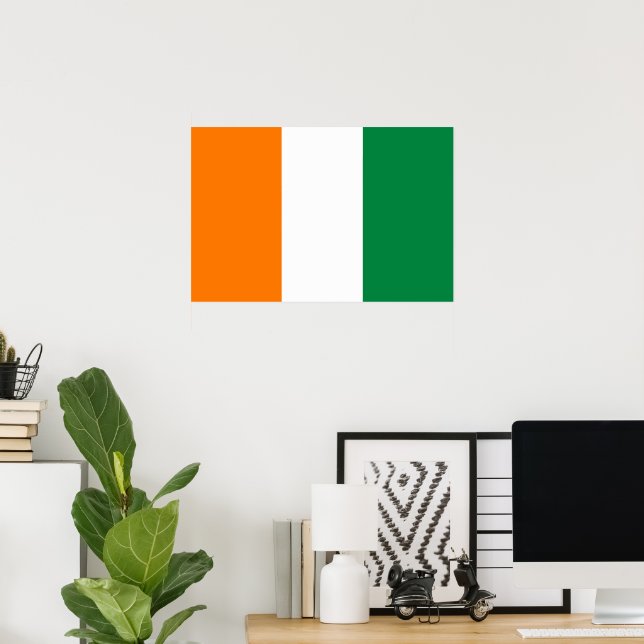 Ivory Coast flag Poster (Home Office)