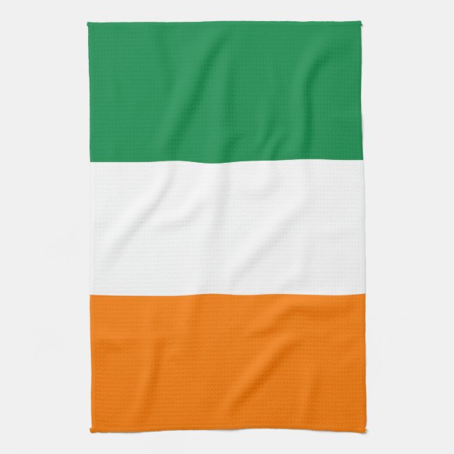 Ivory Coast flag Tea Towel (Vertical)
